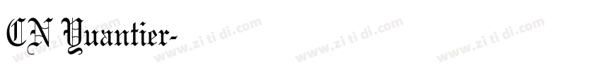 CN Yuantier字体转换